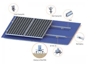 SolFirsTech PEMASANGAN ATAP LOGAM - KLEM ATAP BERGELOMBANG