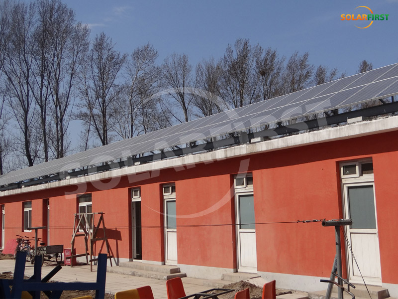 Proyek dukungan atap baja Shandong 20KW