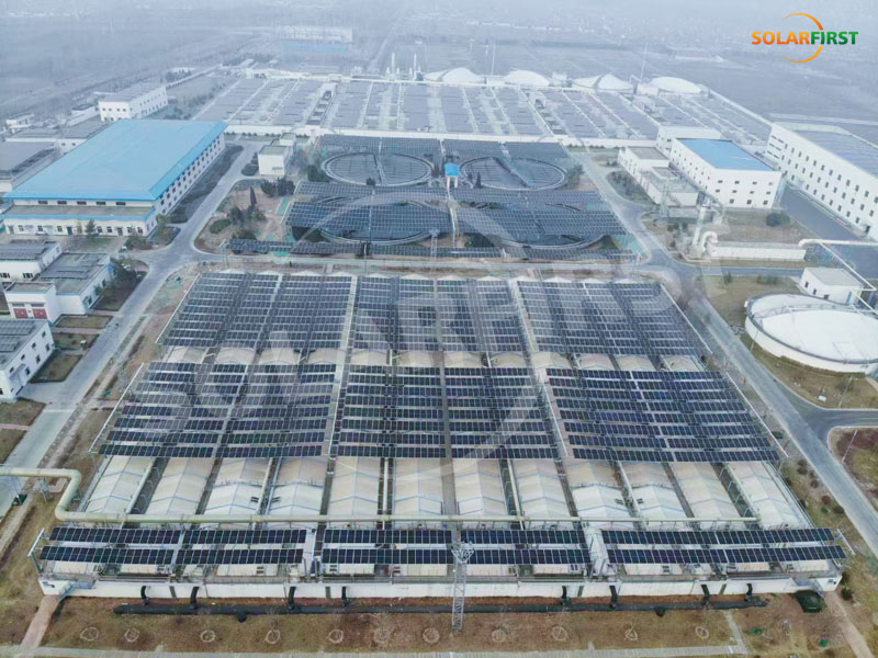 Proyek Sistem Pemasangan Fleksibel 1,9MWp Shandong Zibo-Pabrik Pembuangan Limbah