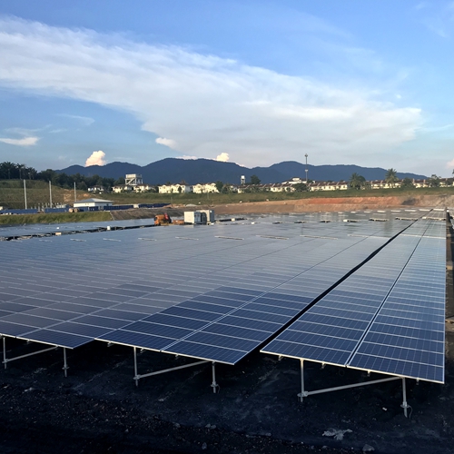 Proyek Pemasangan Tenaga Surya di Tanah 60,4MW di Malaysia 2017