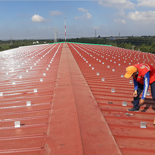 Proyek Pemasangan Atap Logam 1MW di Vietnam 2020