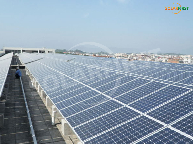 Proyek dukungan atap aluminium Shandong 60KW