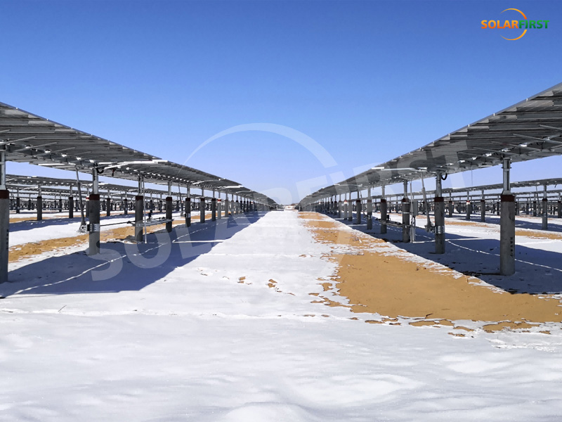 Proyek pelacakan sumbu tunggal datar Shaanxi 20MWp
